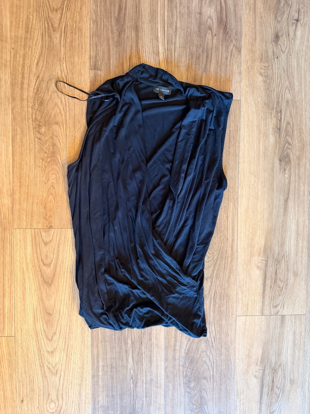 The Limited Navy Sleeveless Wrap Camisole